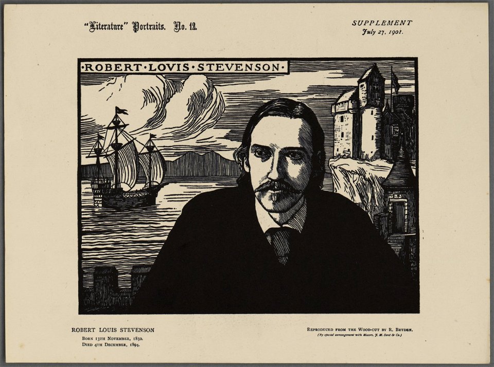 Robert Louis Stevenson born 13th November, 1850 ; died 4th December, 1894 (5254819)