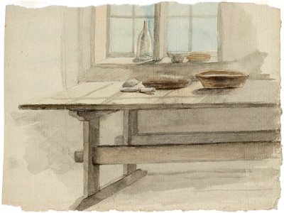 Robert Wilhelm Ekman - Sisäkuva keittiöstä - A I 457-164 - Finnish National Gallery
