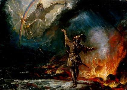 Robert Wilhelm Ekman - Lemminkäinen at the Fiery Lake, sketch