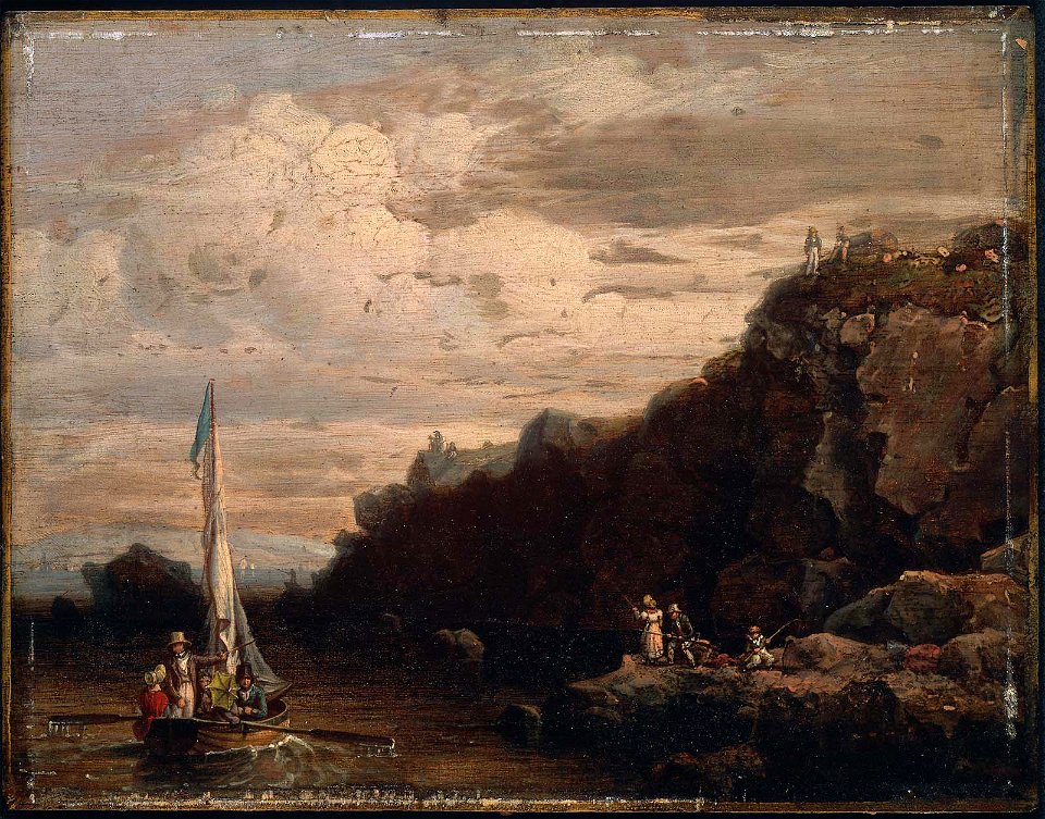 Robert Salmon - Rocks at Nahant, Swallow's Cove - 01.6219 - Museum of Fine Arts