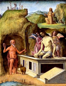 Ercole de' Roberti - The Dead Christ (National Gallery, London)