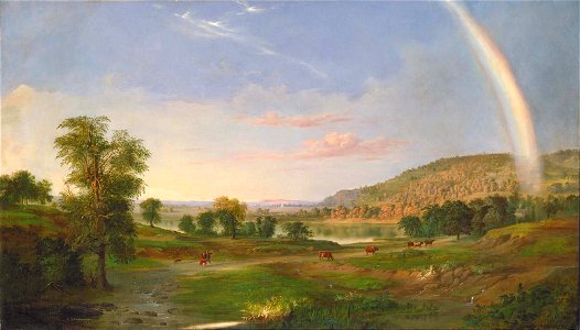 RobertDucanson-Landscape Rainbow 1859. Free illustration for personal and commercial use.