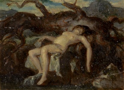 Robert Smirke - Woman Sleeping in the Nude in a Wooded Landscape - B1977.14.3558 - Yale Center for British Art