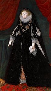 Robert Peake Unknown Noblewoman Possibly Mary Beaumont Countess of Buckingham