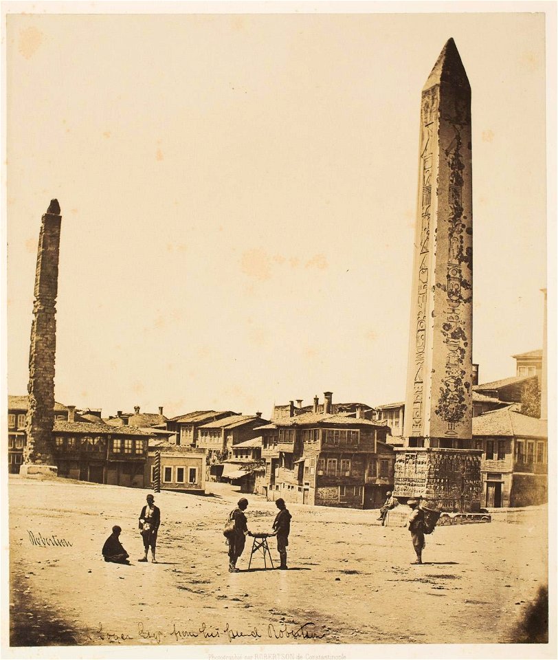 ROBERTSON Constantinople, Obelisk in the Hippodrome ca 1854