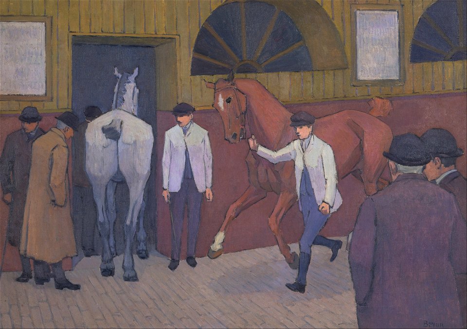 Robert Polhill Bevan - The Horse Mart - Google Art Project