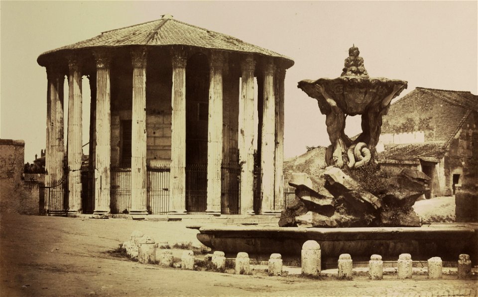 Robert Macpherson Tempio di Vesta 1857