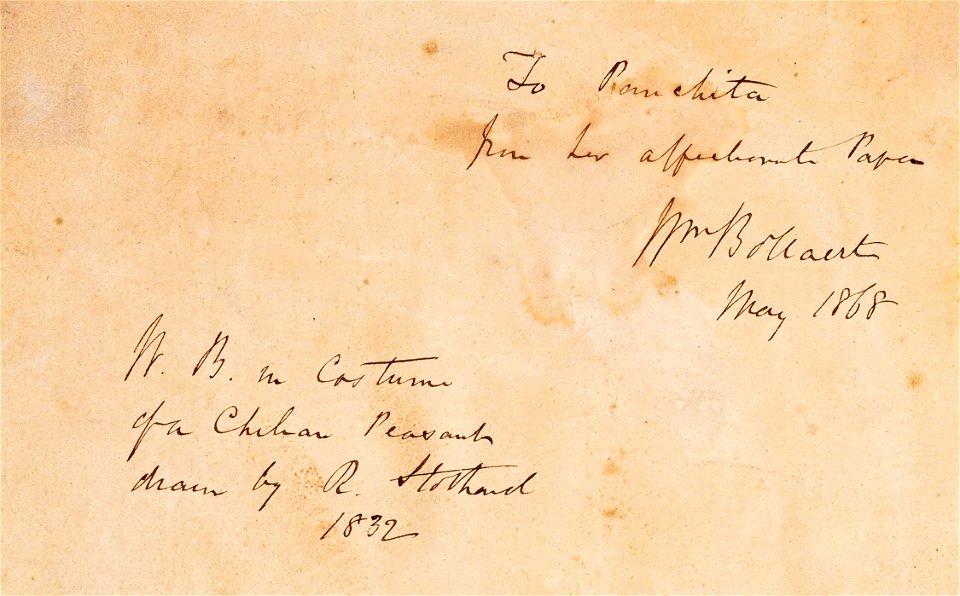 Robert T. Stothard - William Bollaert FRGS (1807-1876) - 1832 - verso