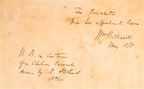 Robert T. Stothard - William Bollaert FRGS (1807-1876) - 1832 - verso