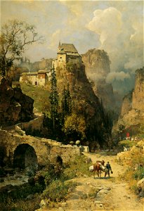 Robert Russ - Schlucht und Einsiedelei San Romedio bei Val di Non - 7928 - Kunsthistorisches Museum