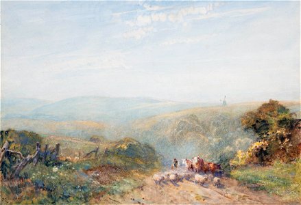 Robert Thorne-Waite - Thorne-Waite-98137 - Sussex- on the Findon Downs - circa 1900