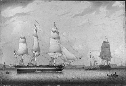 Robert Salmon - The New Ship Duncan - 48.1164 - Museum of Fine Arts