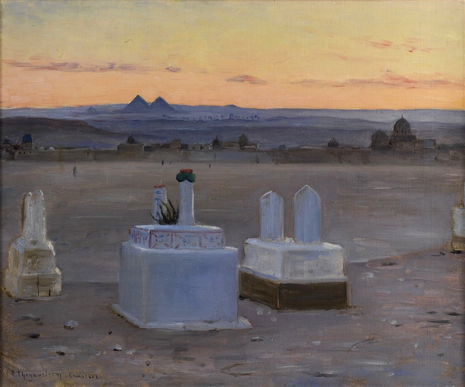 Robert Thegerstrom Abendliche Ansicht von Kairo 1888