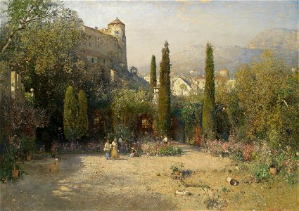 Robert Russ Gartenpartie aus dem Etschtal