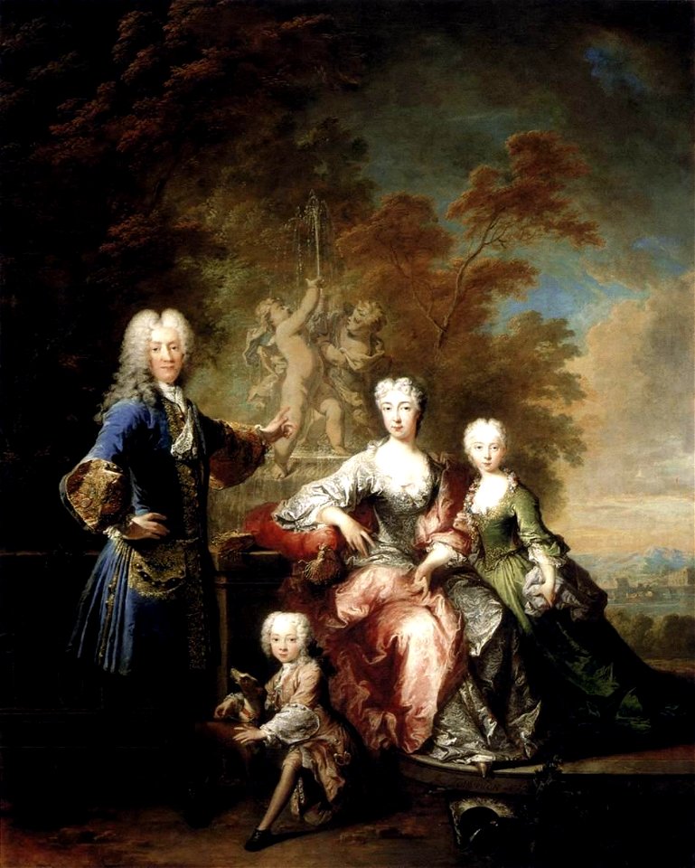 Robert Tournières - Count Ferdinand Adolf von Plettenberg and his Family - WGA23045