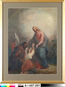 Robert Wilhelm Ekman - Garibaldi johdattaa Italian Kristuksen siunattavaksi - A I 457-291 - Finnish National Gallery