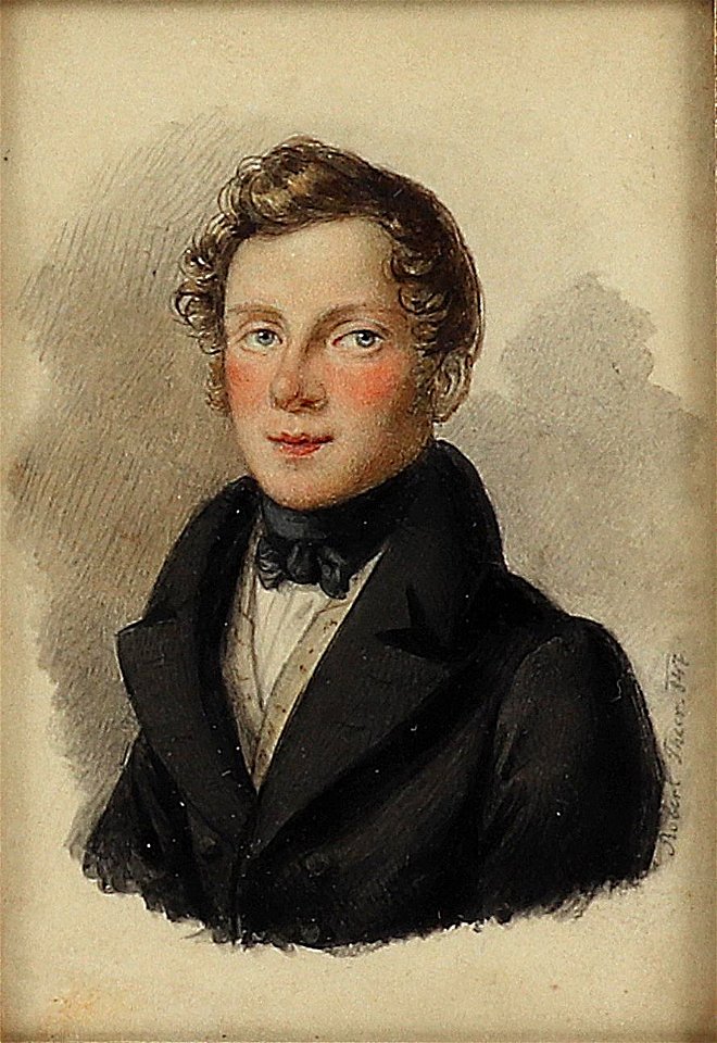 Robert Theer Bildnis eines blonden Jünglings 1847