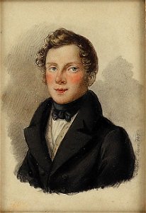 Robert Theer Bildnis eines blonden Jünglings 1847