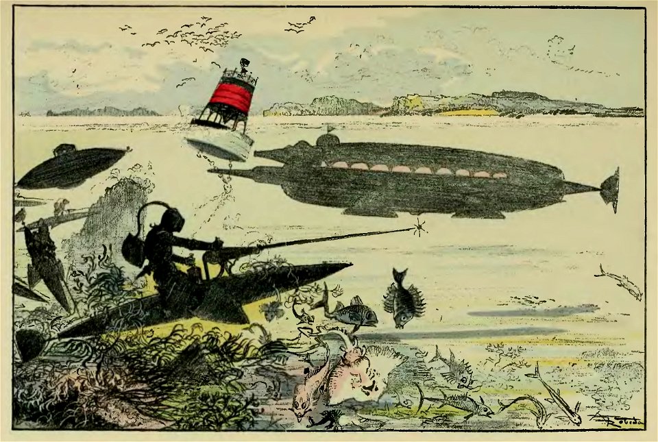 Robida - Le Vingtième siècle - la vie électrique, 1893 (page 151 crop)
