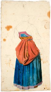 Robert Wilhelm Ekman - Kansallispukuinen nainen - A I 457-175 - Finnish National Gallery