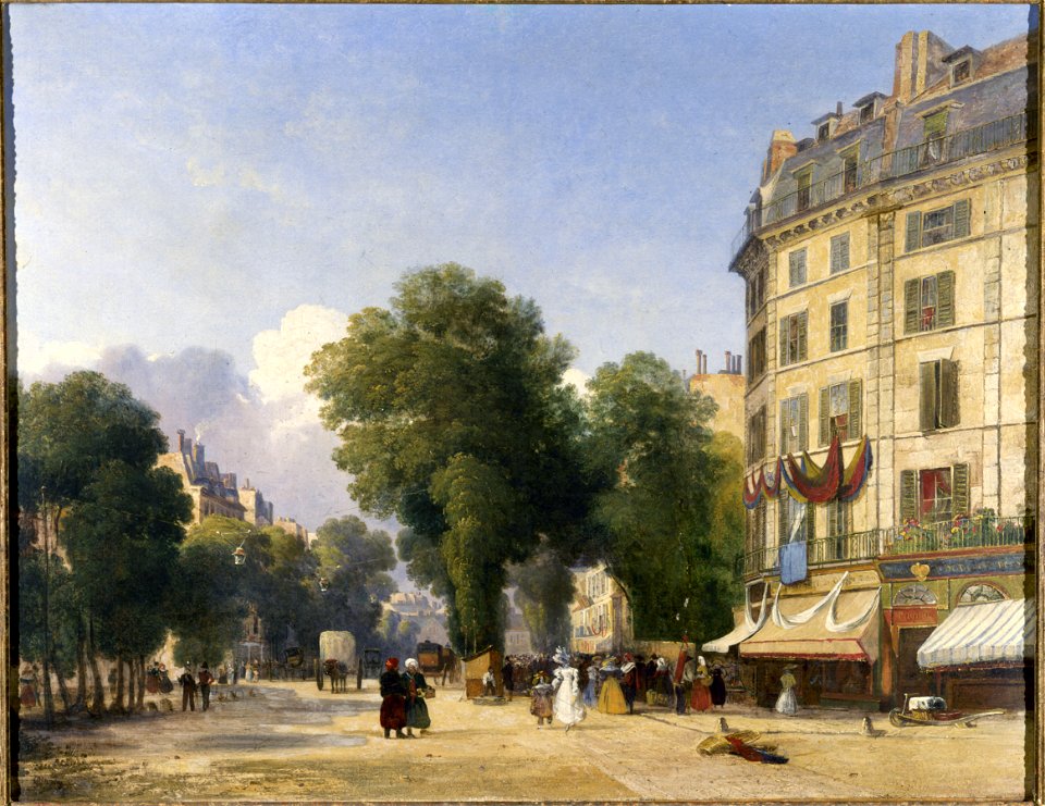 Robert Stanley Colet - Le boulevard des Capucines, au débouché de la rue de la Paix - P1972 - Musée Carnavalet