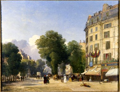 Robert Stanley Colet - Le boulevard des Capucines, au débouché de la rue de la Paix - P1972 - Musée Carnavalet