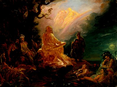 Robert Wilhelm Ekman - Väinämöisen soitto, luonnos - A II 990-9 - Finnish National Gallery