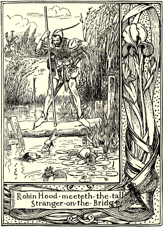 RobinHoodMeetethTheTallStrangerOnTheBridge