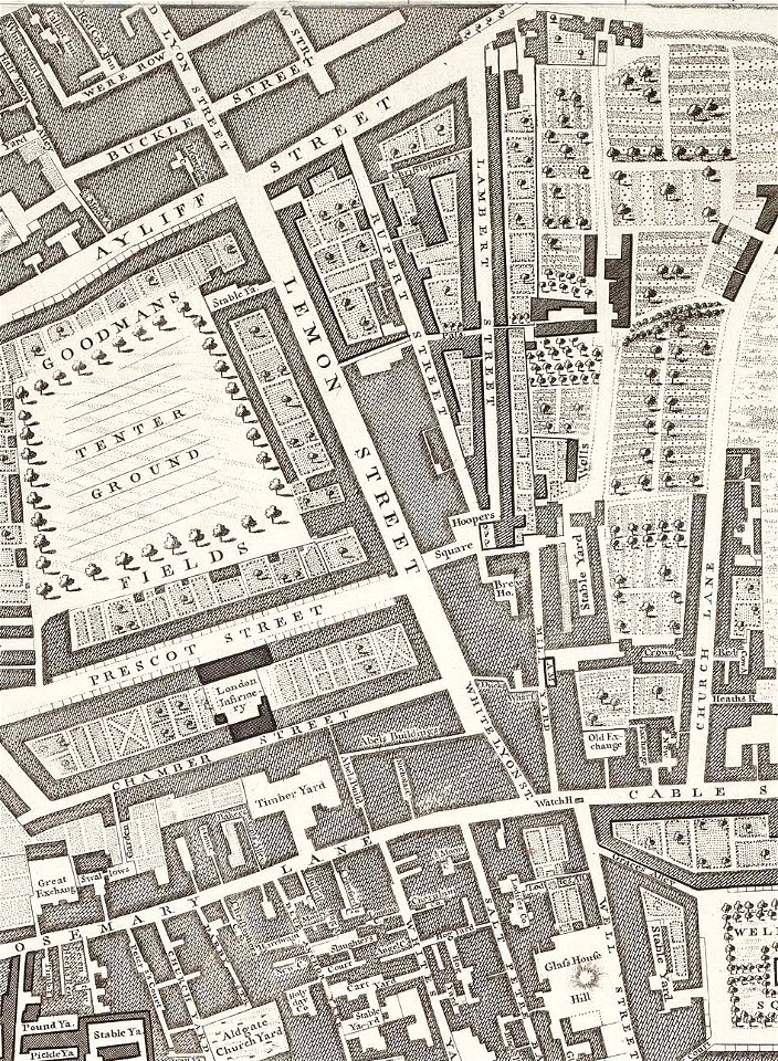 Rocque Map of London 1746 086