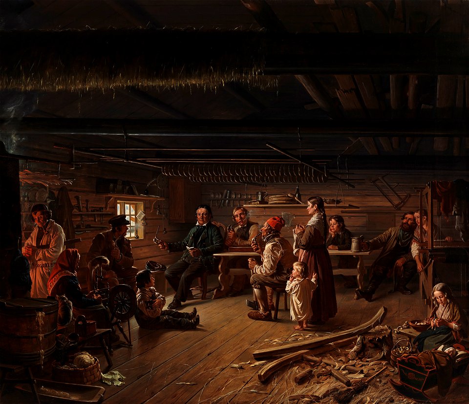 Robert Wilhelm Ekman - Pentti Lyytinen Recites Poems in a Cottage in Savo