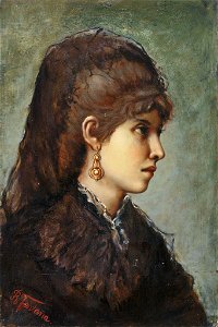 Roberto Fontana Portrait eines jungen Mädchens