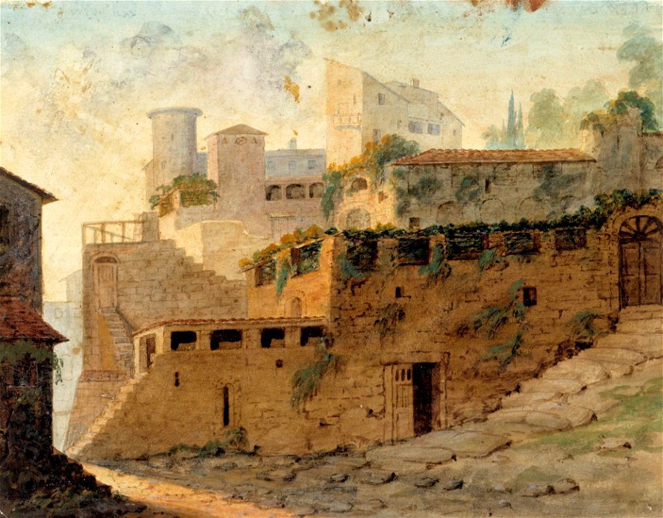 Robert Wilhelm Ekman - Italialainen maalaislinna - A I 457-208 - Finnish National Gallery