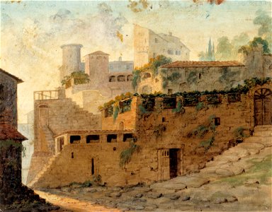 Robert Wilhelm Ekman - Italialainen maalaislinna - A I 457-208 - Finnish National Gallery