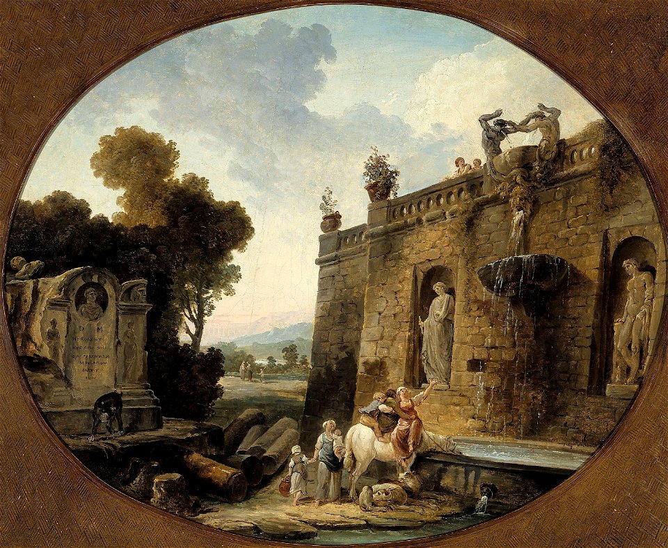 Robert, Hubert - L'Abreuvoir - J 100 - Musée Cognacq-Jay