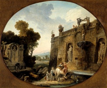 Robert, Hubert - L'Abreuvoir - J 100 - Musée Cognacq-Jay