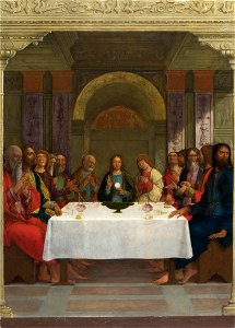Ercole de' Roberti - The Institution of the Eucharist (National Gallery, London)