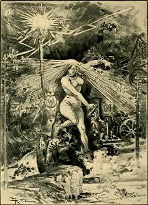 Robida - Le Vingtième siècle - la vie électrique, 1893 (page 10 crop)