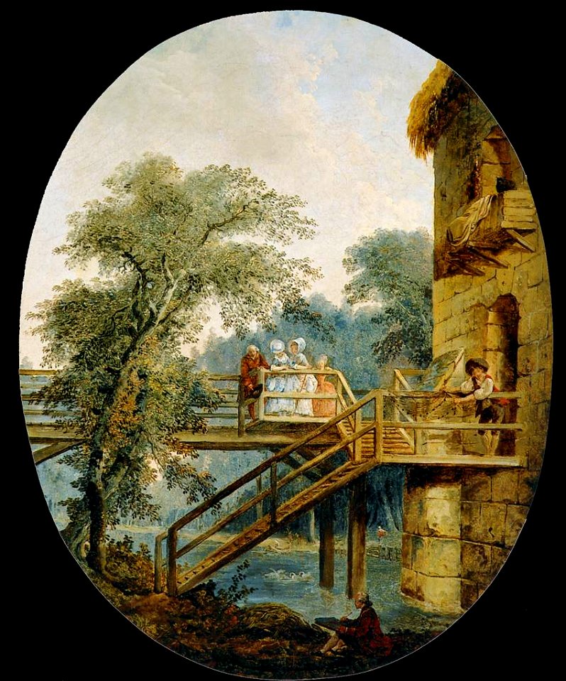 Robert, Hubert - The Footbridge - c. 1775