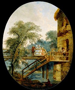 Robert, Hubert - The Footbridge - c. 1775