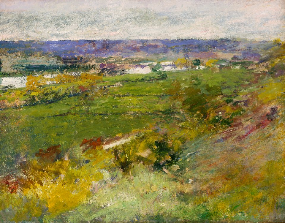 Theodore Robinson - Etude pour Vallée de la Seine vue des hauteurs de Giverny (1892)