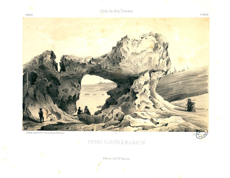 Roche percée à Biarritz - Fonds Ancely - B315556101 A HENNEBUTTE 1 1 057