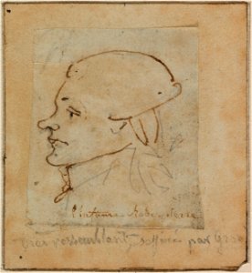 Robespierre - profil dessiné par Antoine-Jean Gros