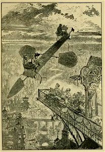 Robida - Le Vingtième siècle - la vie électrique, 1893 (page 51 crop)