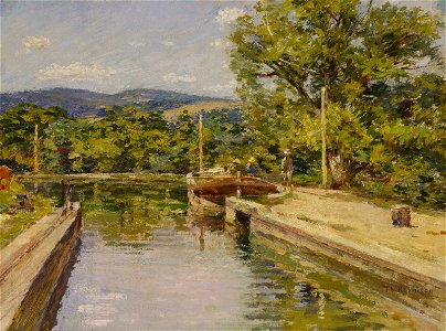 Theodore Robinson - Canal Scene (1893)