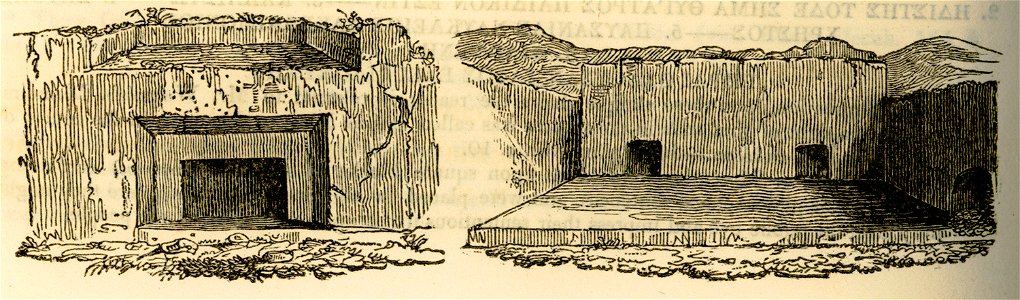 Rock-cut tombs at Mount Lycabettus - Hughes Thomas Smart - 1820