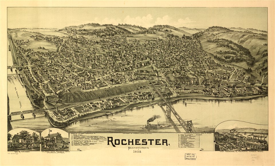 Rochester, Pennsylvania 1900. LOC 75696527