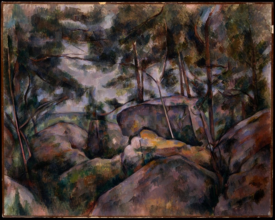 Rocks in the Forest, by Paul Cézanne, MET DT1942