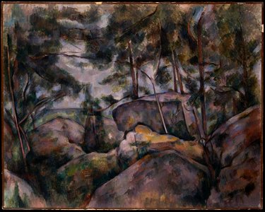 Rocks in the Forest, by Paul Cézanne, MET DT1942