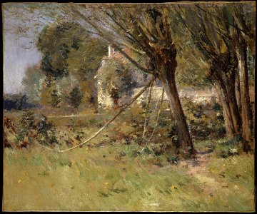 Theodore Robinson - Willows - Google Art Project. Free illustration for personal and commercial use.