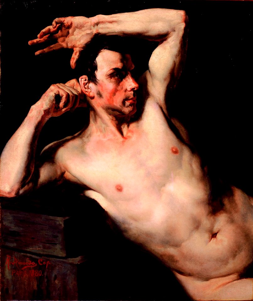 Rodolfo Amoedo - Tronco masculino, 1880